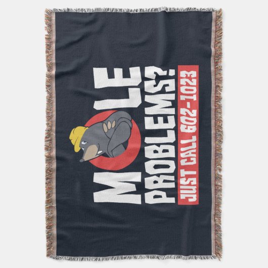 Grappige chemie leraar mol probleem deken (Voorkant Verticaal)