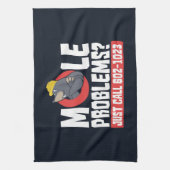 Grappige chemie leraar mol probleem theedoek (Verticaal)