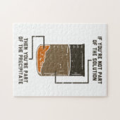 Grappige chemie oplossing wetenschap leraar legpuzzel (Horizontaal)