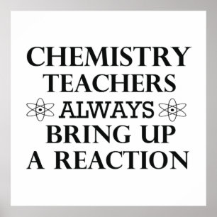 grappige chemie poster
