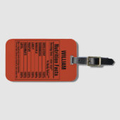 Grappige chemische elementen Persoonlijke kenmerke Bagagelabel (Voorkant (horizontaal))