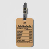 Grappige chemische elementen Persoonlijke kenmerke Bagagelabel (Voorkant (verticaal))