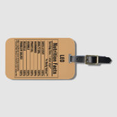 Grappige chemische elementen Persoonlijke kenmerke Bagagelabel (Voorkant (horizontaal))