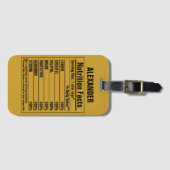 Grappige chemische elementen Persoonskenmerken Lug Bagagelabel (Voorkant (horizontaal))