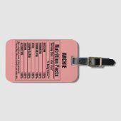 Grappige chemische elementen Persoonskenmerken Lug Bagagelabel (Voorkant (horizontaal))