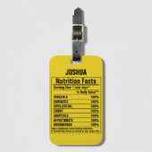 Grappige chemische elementen Persoonskenmerken Lug Bagagelabel (Voorkant (verticaal))