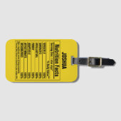 Grappige chemische elementen Persoonskenmerken Lug Bagagelabel (Voorkant (horizontaal))