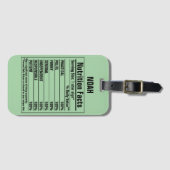 Grappige chemische elementen Persoonskenmerken Lug Bagagelabel (Voorkant (horizontaal))