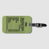 Grappige chemische elementen Persoonskenmerken Lug Bagagelabel (Voorkant (horizontaal))