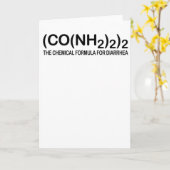 Grappige Chemische Formule voor het Wenskaart van Kaart (Gele Bloem)