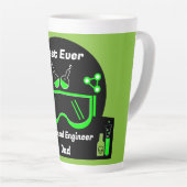 Grappige chemische ingenieur geschenken latte mok (Rechterhoek)