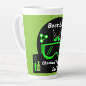 Grappige chemische ingenieur geschenken latte mok (Linkerhoek)