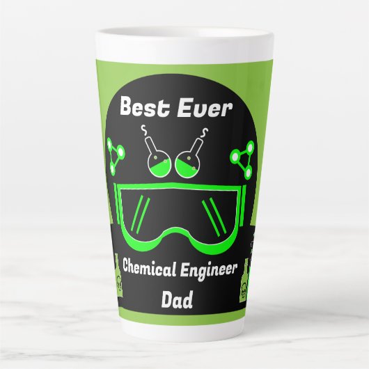 Grappige chemische ingenieur geschenken latte mok (Voorkant)