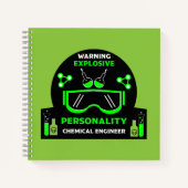 Grappige chemische ingenieur geschenken notitieboek (Voorkant)