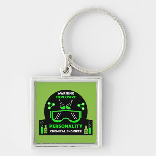 Grappige chemische ingenieur geschenken sleutelhanger (Voorkant)