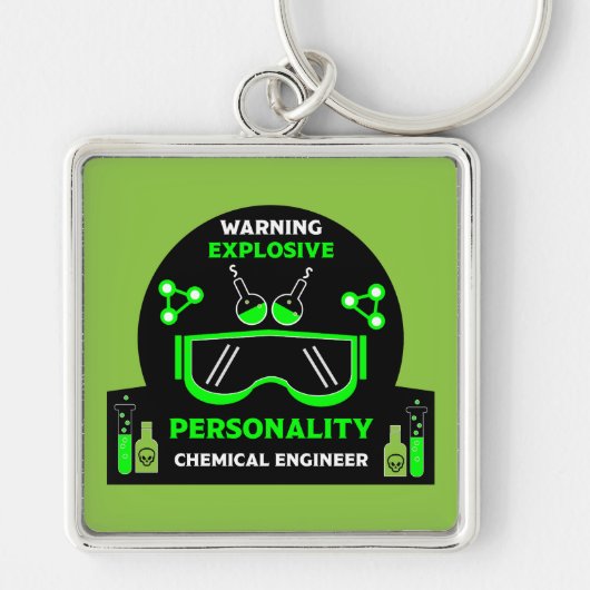 Grappige chemische ingenieur geschenken sleutelhanger (Voorkant)