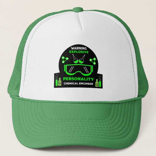 Grappige chemische ingenieur geschenken trucker pet (Voorkant)