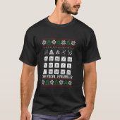 Grappige Chemische Ingenieur Lelijke Kersttruien T T-shirt (Voorkant)