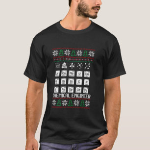 Grappige Chemische Ingenieur Lelijke Kersttruien T T-shirt