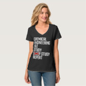 Grappige Chemische Techniek Eet Studeren Herhaal C T-shirt (Voorkant volledig)