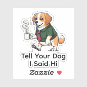 Grappige Chesapeake Bay Ret hond Zakelijke Kleding Sticker