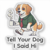 Grappige Chesapeake Bay Ret hond Zakelijke Kleding Sticker (Voorkant)