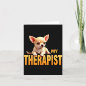 Grappige Chi Chichi Puppy Mijn Therast Chihuahua H Kaart (Voorkant)