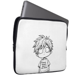 Grappige Chibi Anime Jongen Elektronica Tas