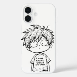 Grappige Chibi Anime Jongen iPhone / iPad hoes