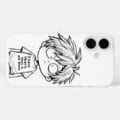Grappige Chibi Anime Jongen iPhone / iPad hoes (Achterkant (horizontaal))