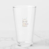 Grappige Chibi Luiaard Workout  Schattige Kawaii G Glas (Achterkant)