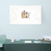 Grappige Chibi Luiaard Workout Schattige Kawaii G Spandoek (Beurs)