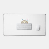 Grappige Chibi Sloth Workout Schattigee Kawaii Gym Bureaumat (Keyboard & Muis)