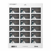 Grappige Chic Lama & Schaap Grijs Retouradres Etiket (Full Sheet)