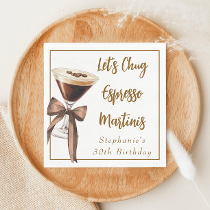 Grappige Chic Laten we Espresso Martini's achterov Servet