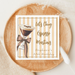 Grappige Chic Laten we Espresso Martini's achterov Servet