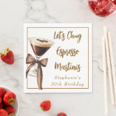 Grappige Chic Laten we Espresso Martini's opdrinke Servet (Insitu)