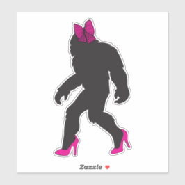 Grappige Chic Pittige Sasquatch Sticker