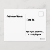 Grappige Chickadee Verjaardag Humor met Ballonnen Briefkaart (Achterkant)