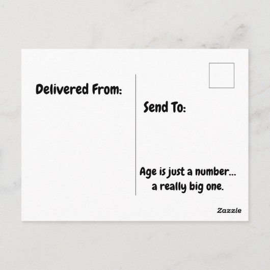 Grappige Chickadee Verjaardag Humor met Ballonnen Briefkaart (Achterkant)