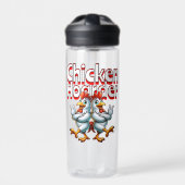 Grappige Chicken Hoarder gepersonaliseerd Waterfles (Voorkant)