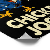 Grappige Chicken Jockey Trump meme voor mannen en  Poster (Hoek)