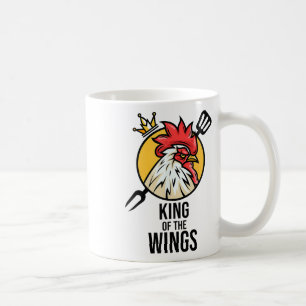 Grappige Chicken King Wings Fans BBQ Drumstick Gif Koffiemok