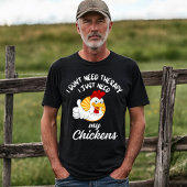 Grappige Chicken Lover Therapy Quote T-shirt