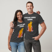 Grappige Chicken Wing Fan Queen T-shirt (Unisex)