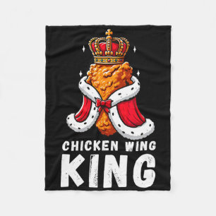 Grappige Chicken Wing King BBQ Chicken Wing Graphi Fleece Deken