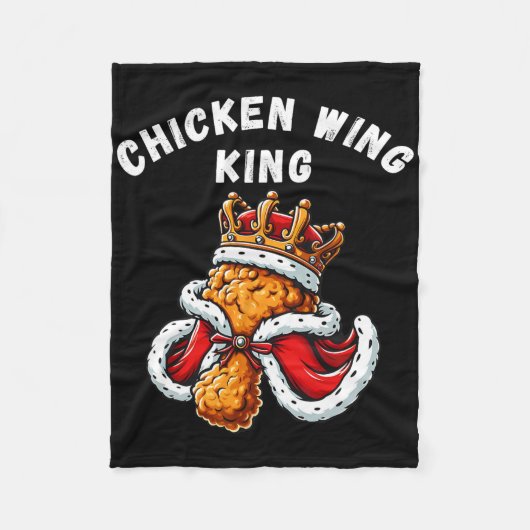 Grappige Chicken Wing King BBQ Chicken Wing Graphi Fleece Deken (Voorkant)