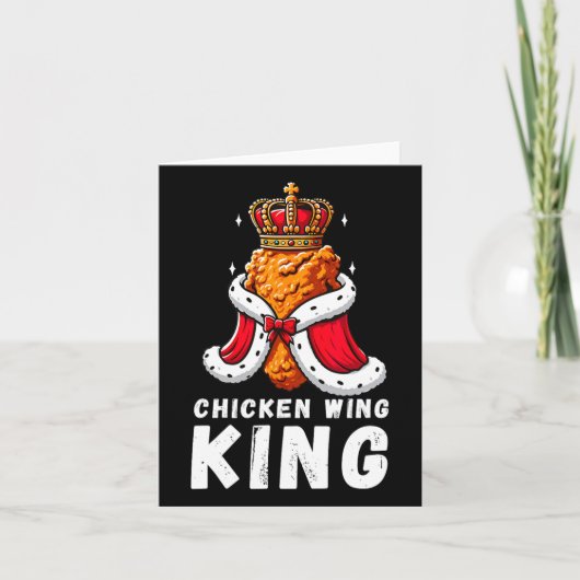 Grappige Chicken Wing King BBQ Chicken Wing Graphi Kaart (Voorkant)