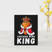 Grappige Chicken Wing King BBQ Chicken Wing Graphi Kaart (Gele Bloem)