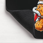 Grappige Chicken Wing King BBQ Chicken Wing Graphi Muismat (Hoek)